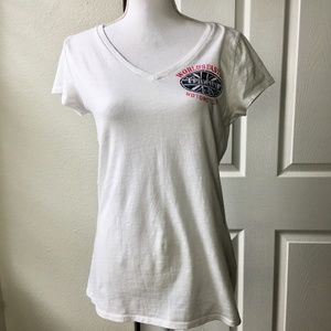 Lucky Brand Triumph Motorcycles V-Neck T-Shirt